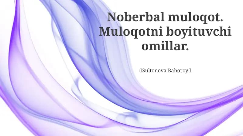 Muloqotni boyituvchi omillar