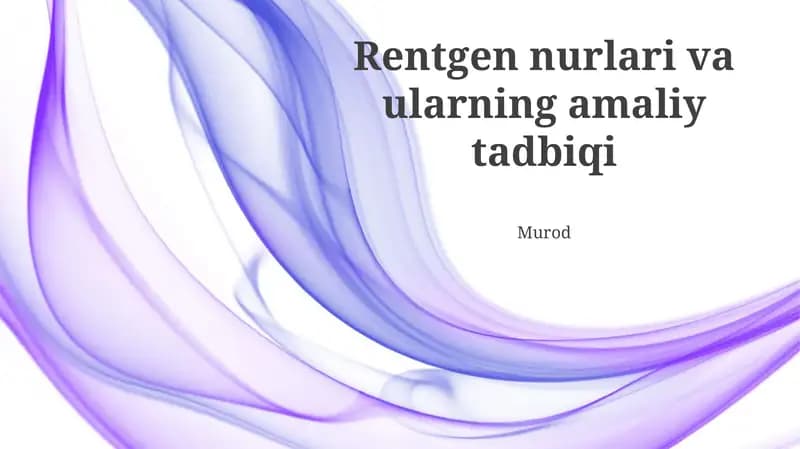 Rentgen ishlab chiqarish