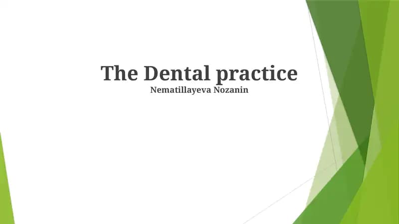 Dental practice