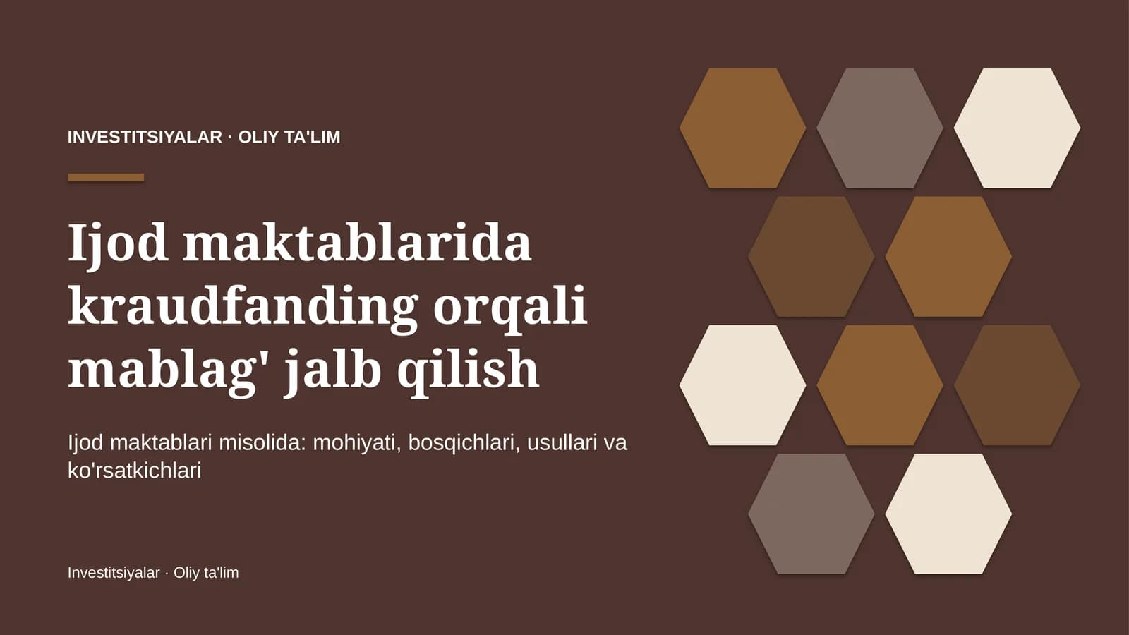 [Ijod maktablarida kraudfanding orqali mablag' jalb qilish]
