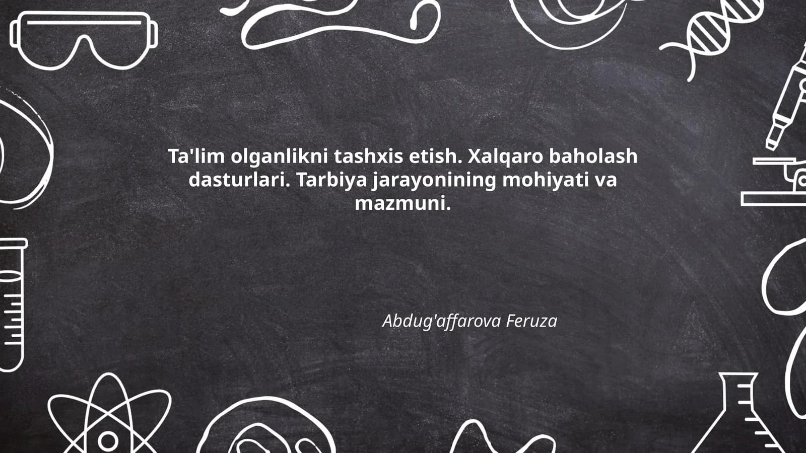 Abdug'affarova Feruza