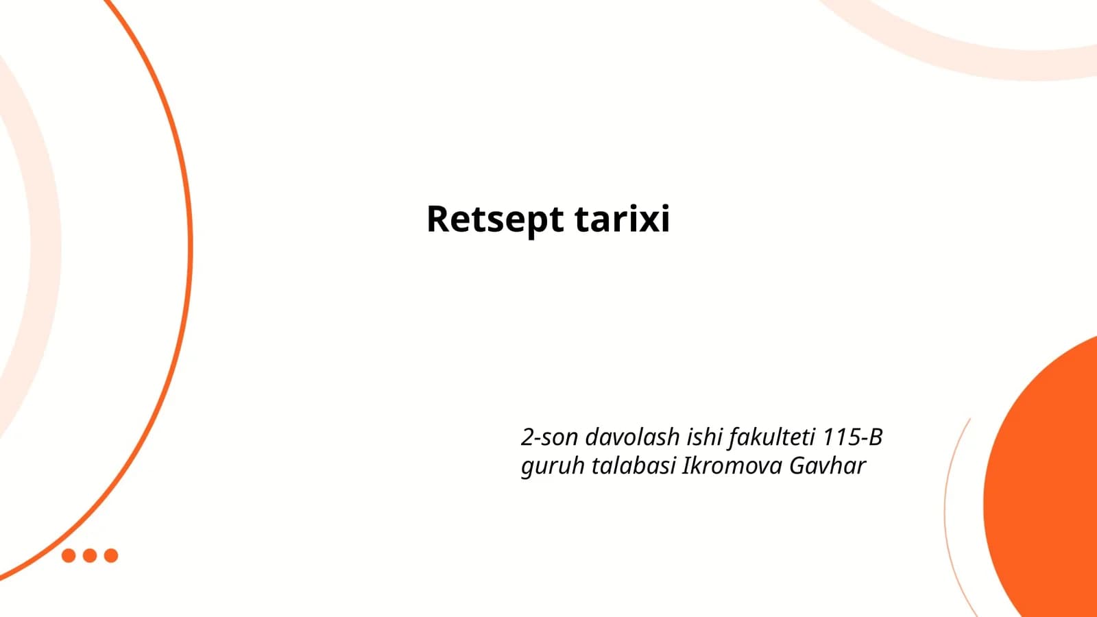 Retsept tarixi