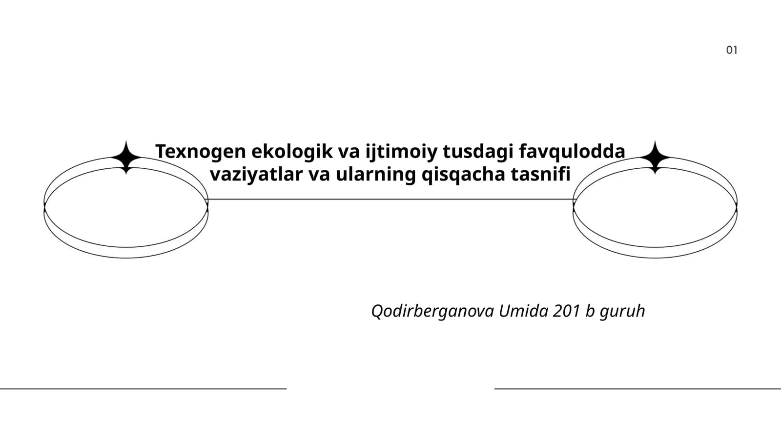 Texnogen ekologik va ijtimoiy tusdagi favqulodda vaziyatlar va ularning qisqacha tasnifi