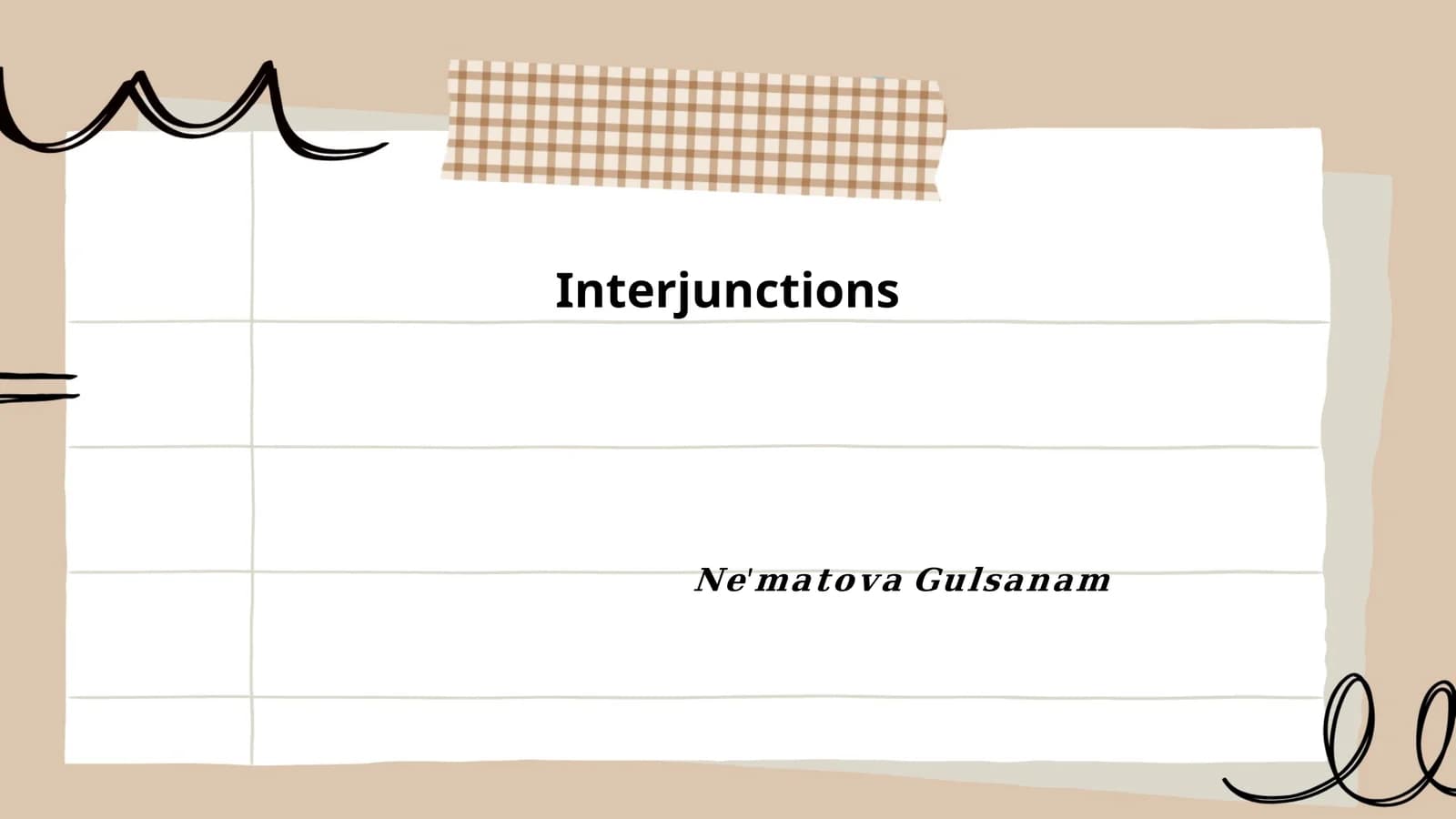 Interjunctions