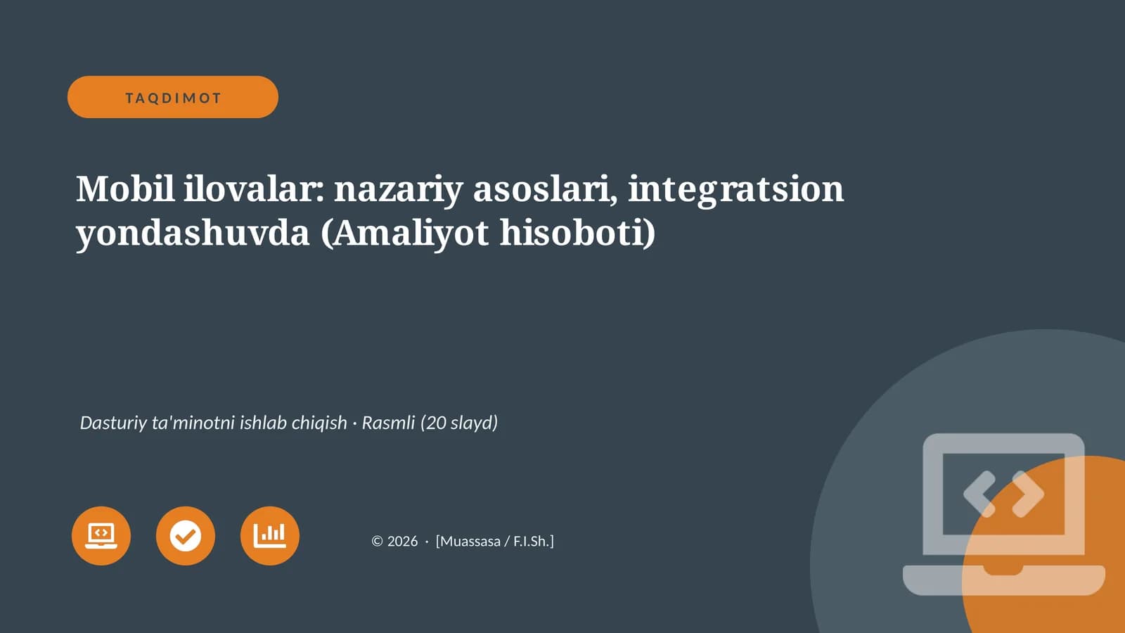 Mobil ilovalar: nazariy asoslari, integratsion yondashuvda