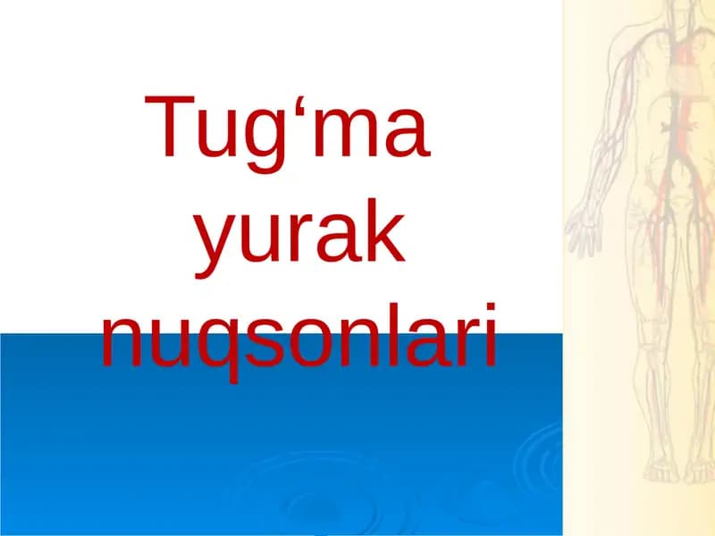 Tug‘mayurak nuqsonlari