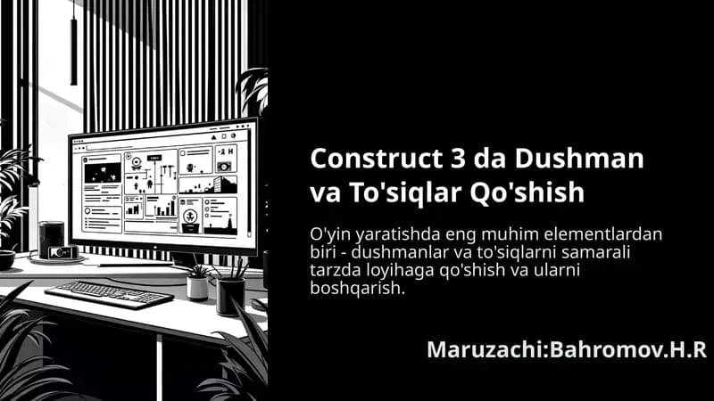 Construct-3-da-Dushman-va-Tosiqlar-Qoshish