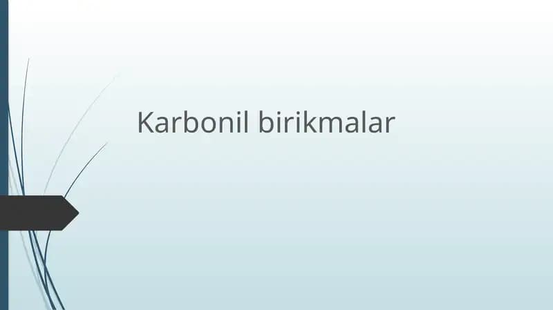 Karbonil birikmalar