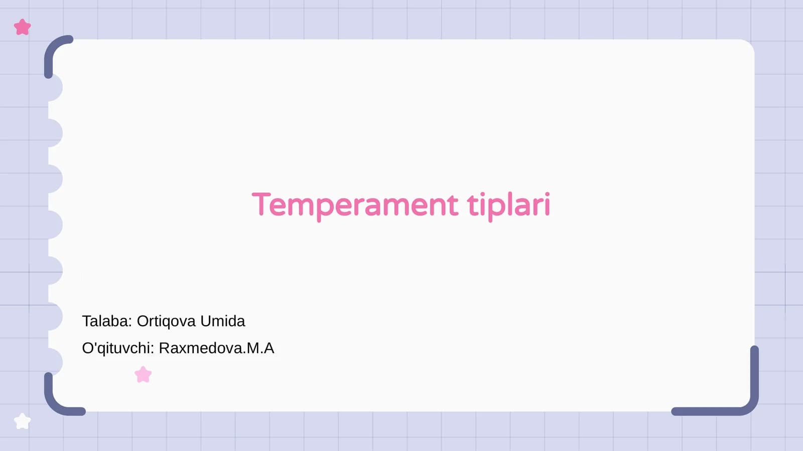 Temperament tiplari