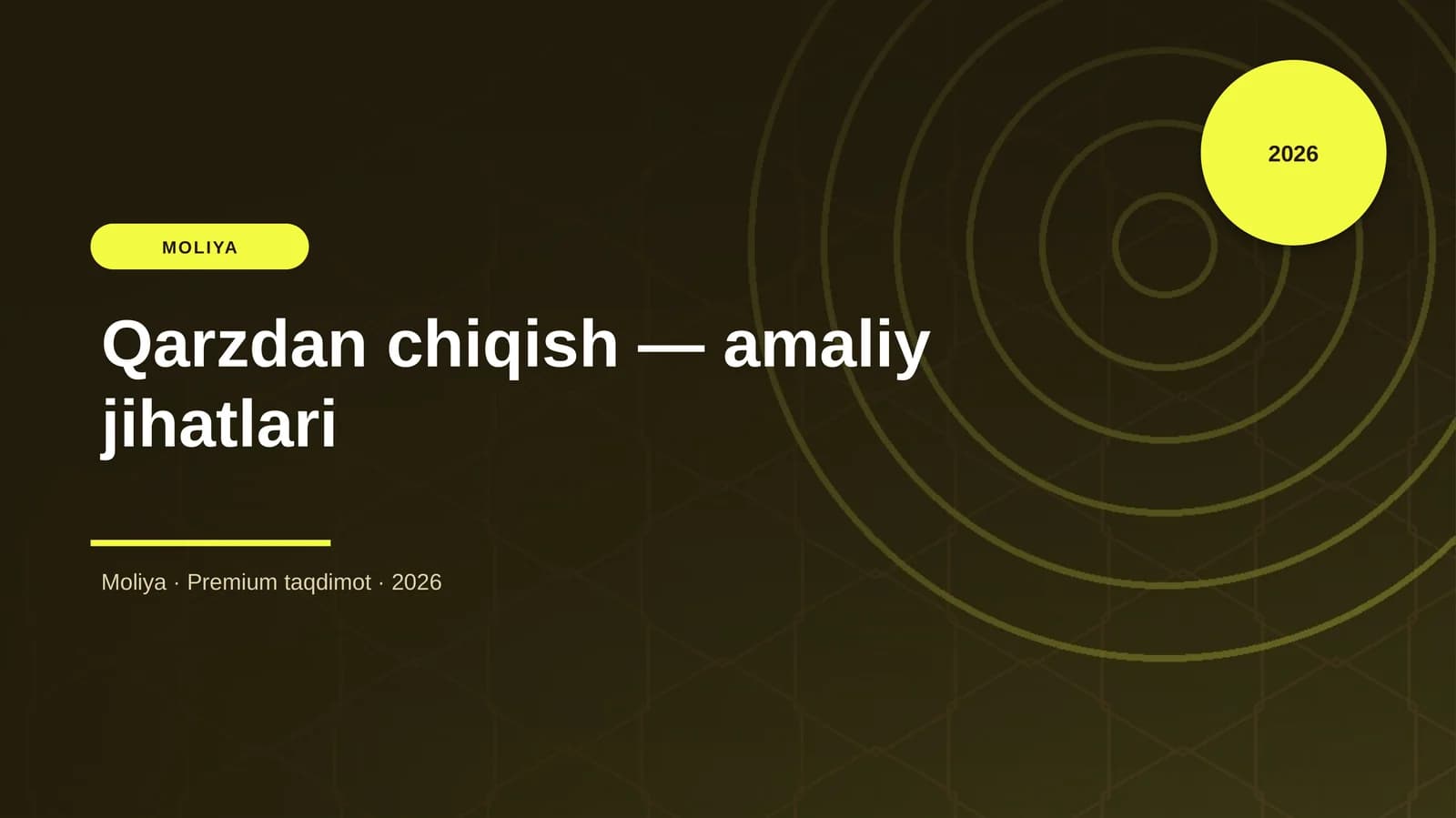 Qarzdan chiqish — amaliy jihatlari