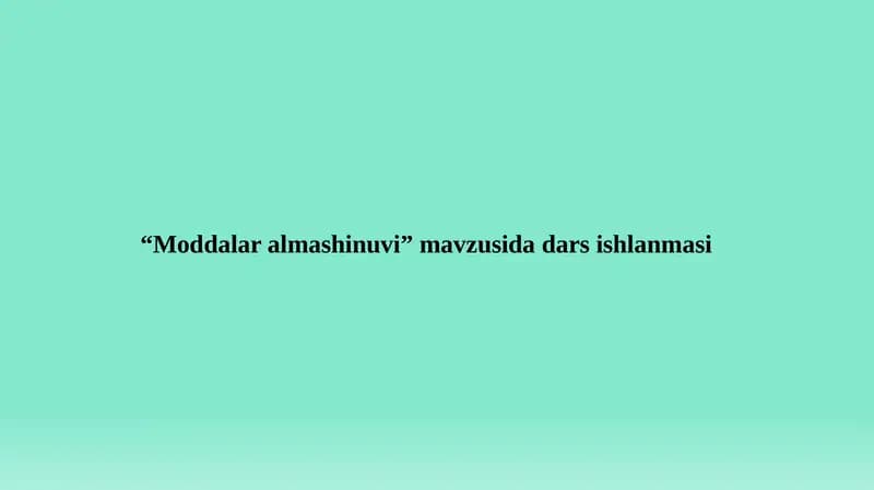 Moddalar almashinuvi