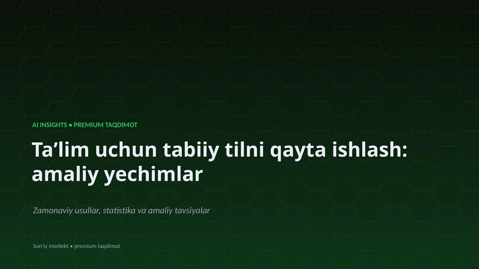 Premium Taqdimot