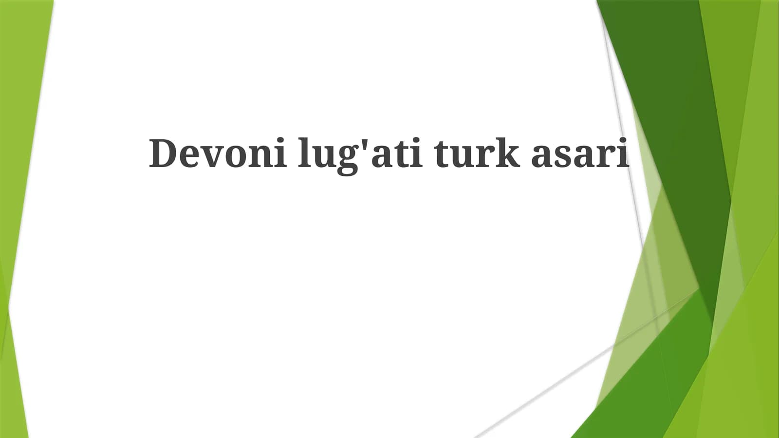 Devon davri haqida umumiy ma'lumot