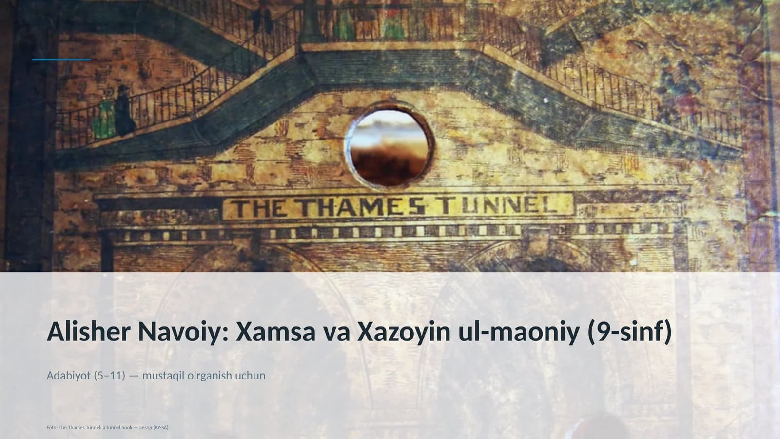 Xamsa va Xazoyin ul-maoniy (9-sinf)