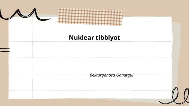 Nuklear tibbiyot
