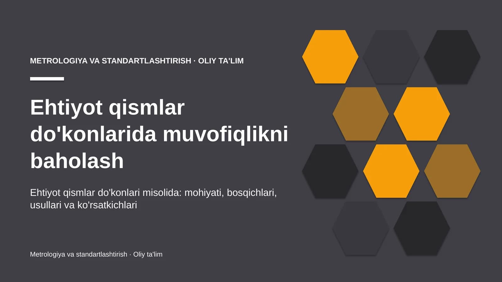 ehtiyot qismlar do'konlarida muvofiqlikni baholash 4777