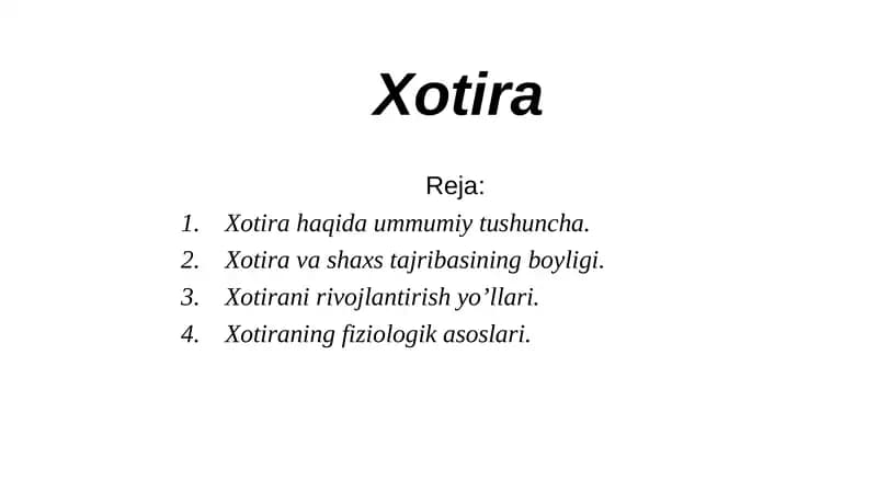 Xotira