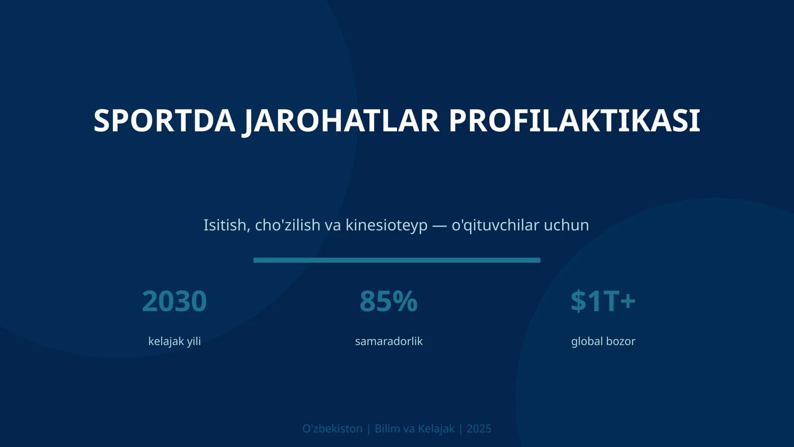 Sportda jarohatlar profilaktikasi