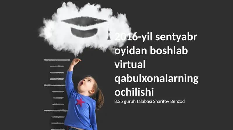 Virtual qabulxonaning ochilishi
