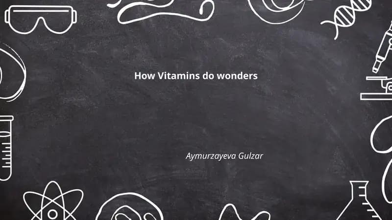 How Vitamins do wonders