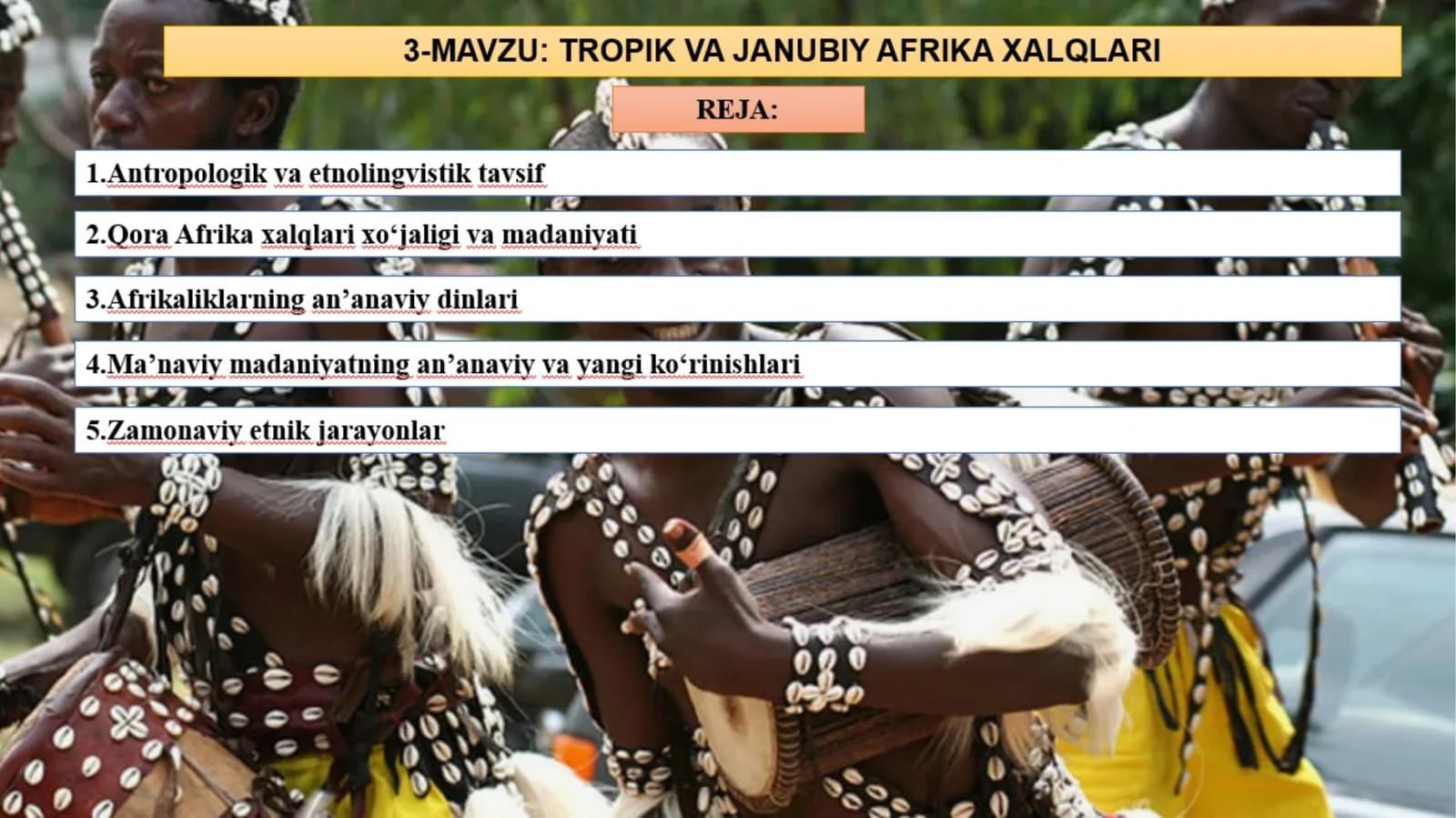 Tropik va Janubiy Afrika xalqlari
