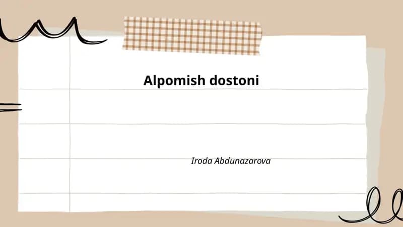 Alpomish dostoni