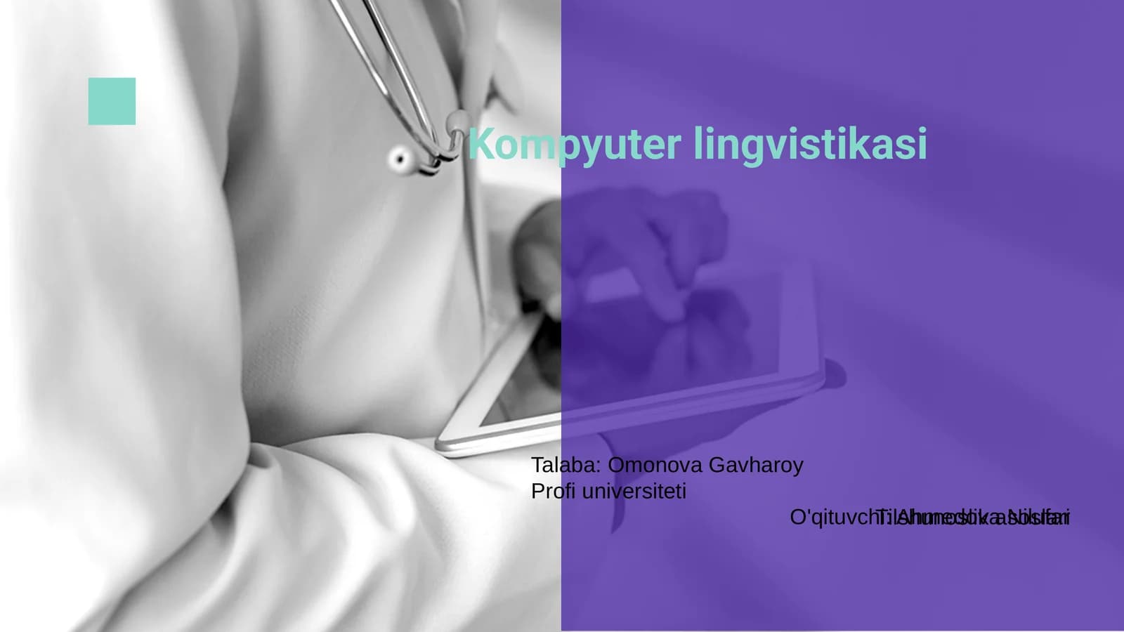 Kompyuter lingvistikasi