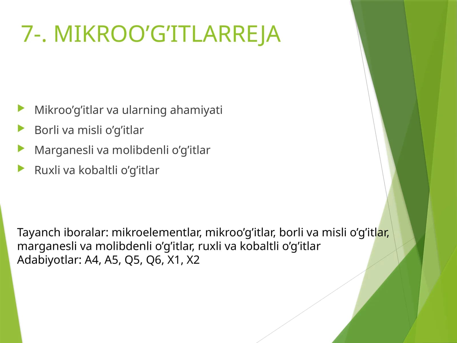 MIKROO’G’ITLARREJA