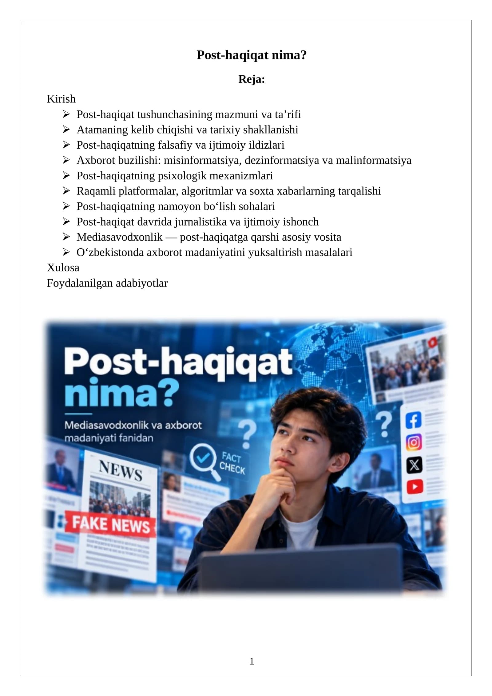 Post-haqiqat nima?