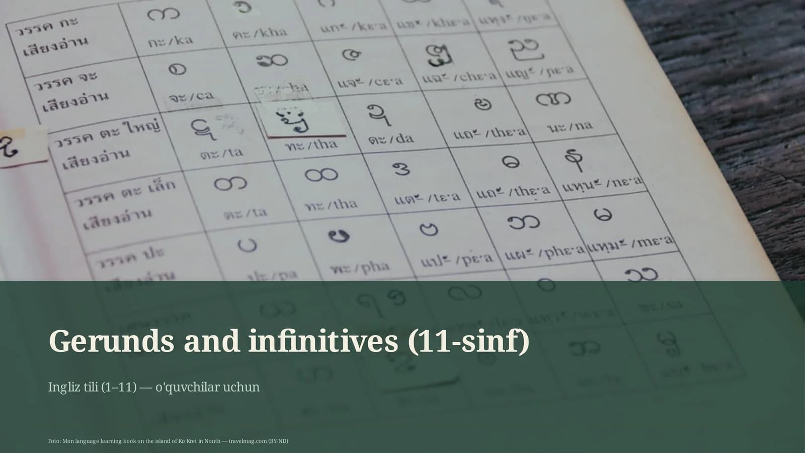 Gerunds and Infinitives (11-sinf)