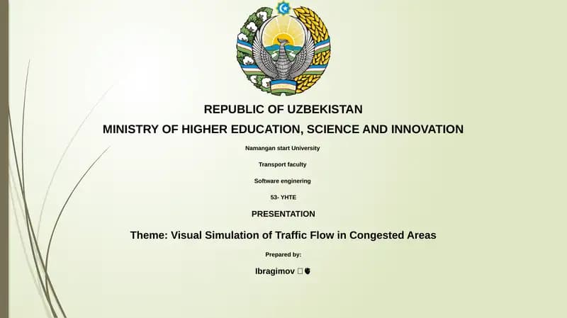 Visual Simulation of Traffic Flow in Congested Areas