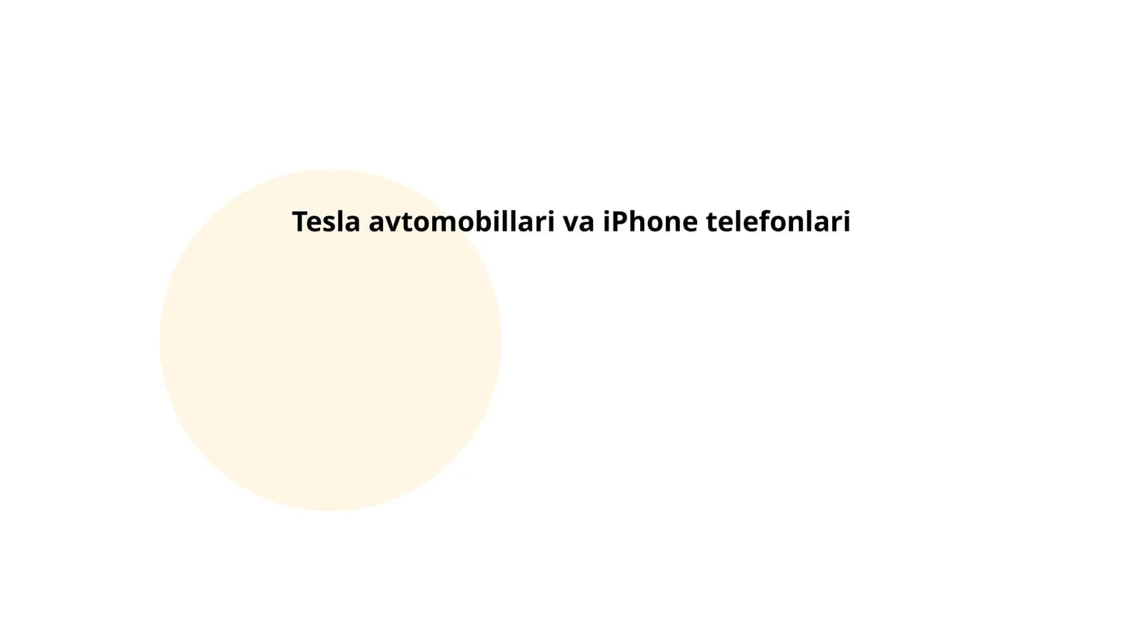 Tesla Avtomobillari Va iPhone Telefonlari
