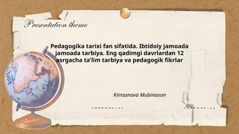 Pedagogika tarixi