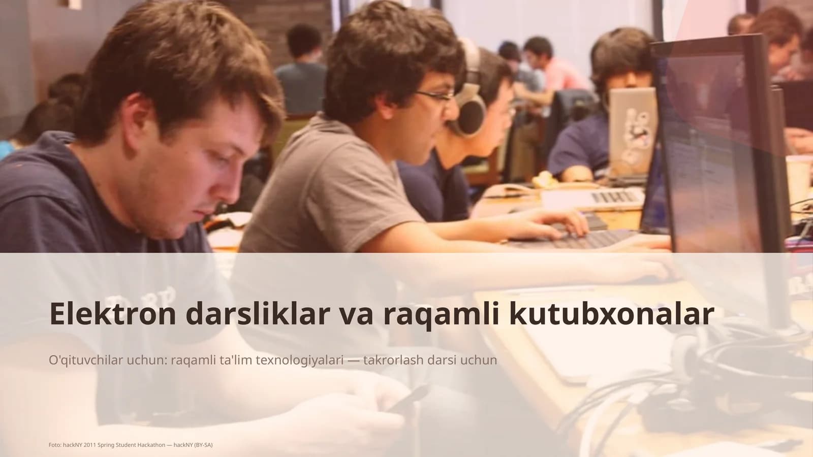 Elektron darsliklar va raqamli kutubxonalar