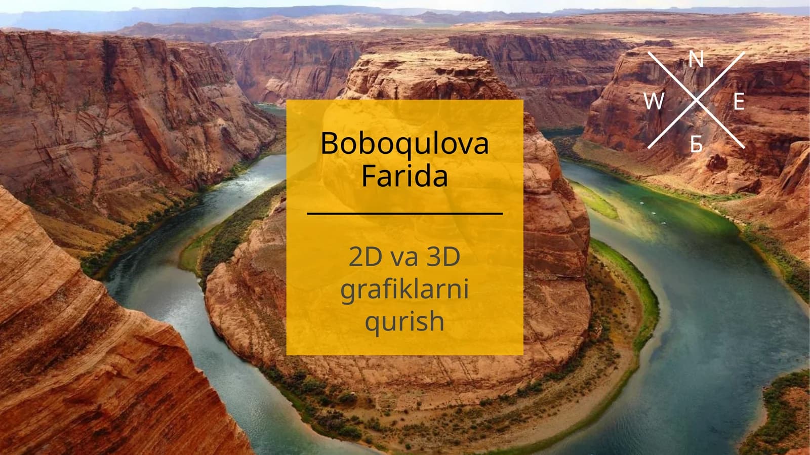 2D va 3D grafiklarni qurish
