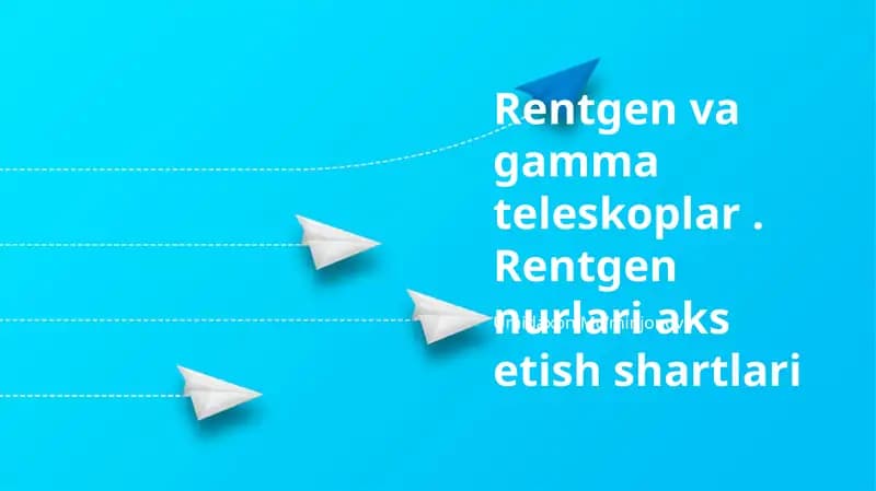Rentgen va Gamma Teleskoplari