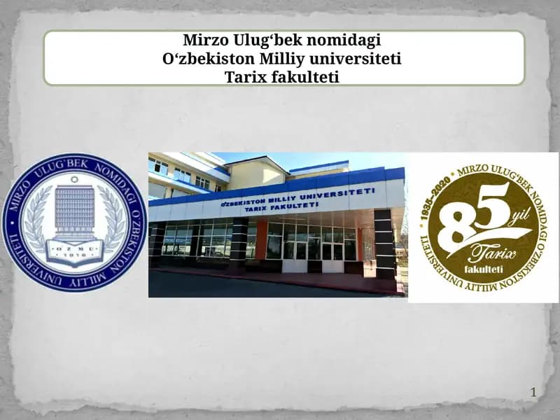 TARIX FAKULTETI