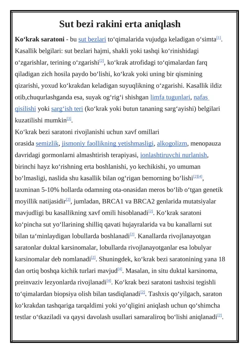 Koʻkrak Bezi Saratoni