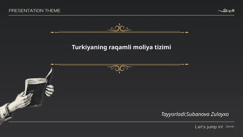 Turkiyaning raqamli moliya tizimi