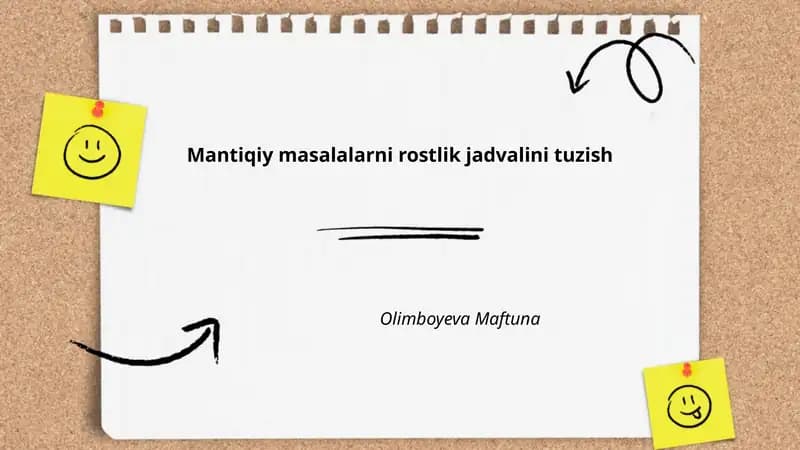 Mantiqiy operatorlar