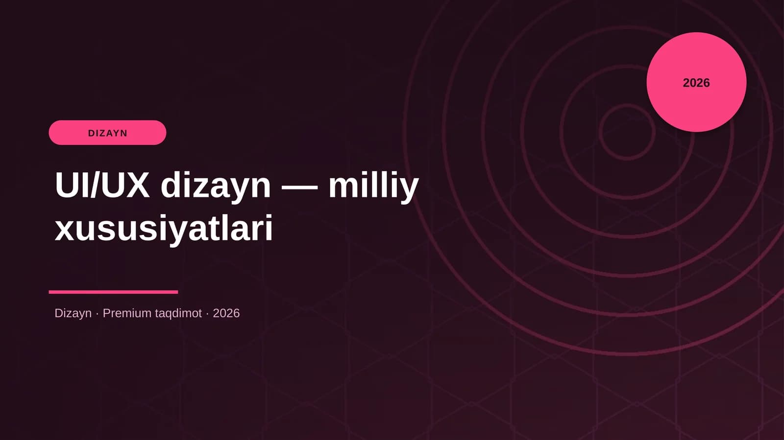 UI/UX dizayn — milliy xususiyatlari