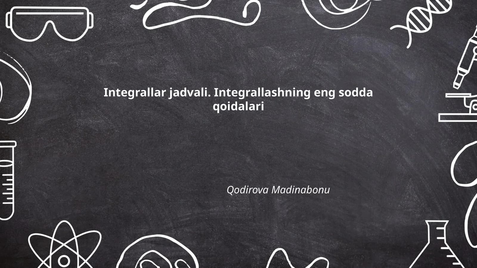 Asosiy integrallash qoidalari