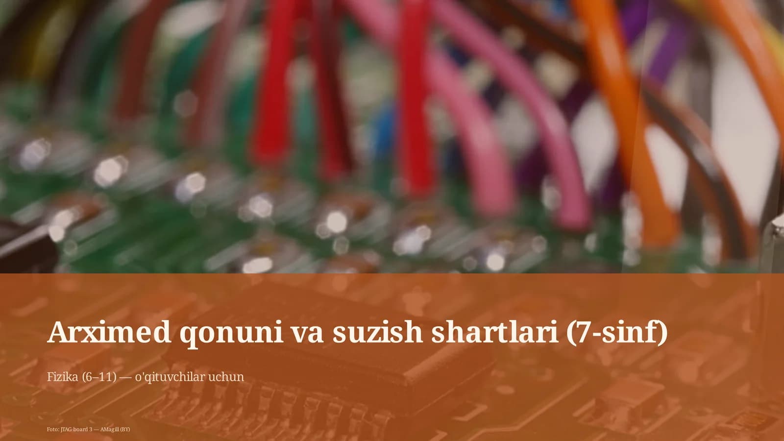 Arximed qonuni va suzish shartlari (7-sinf)