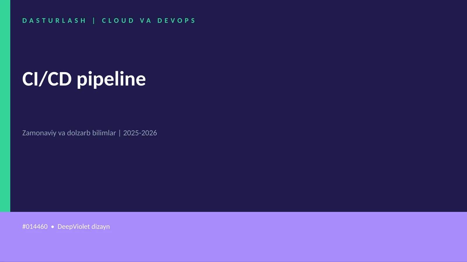 DASTURLASH | CLOUD VA DEVOPS