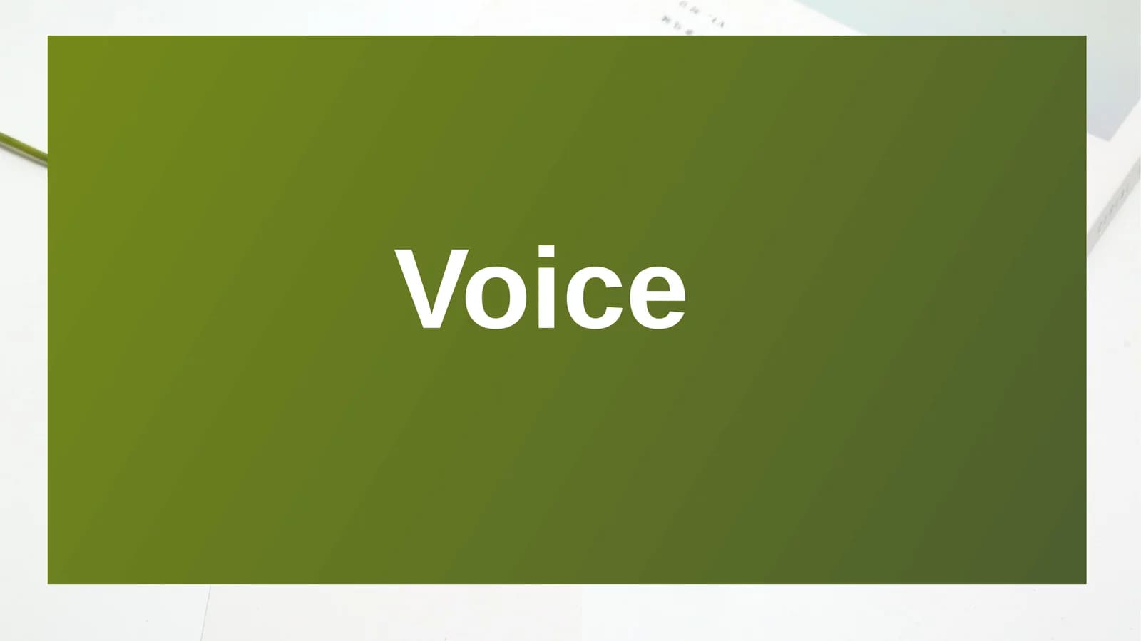 Voice