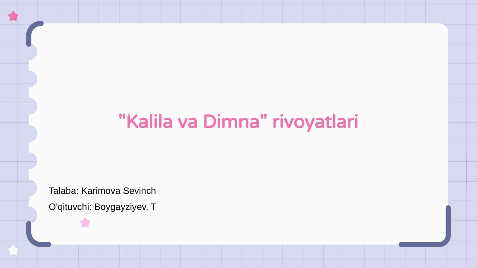 Kalila va Dimna rivoyatlari