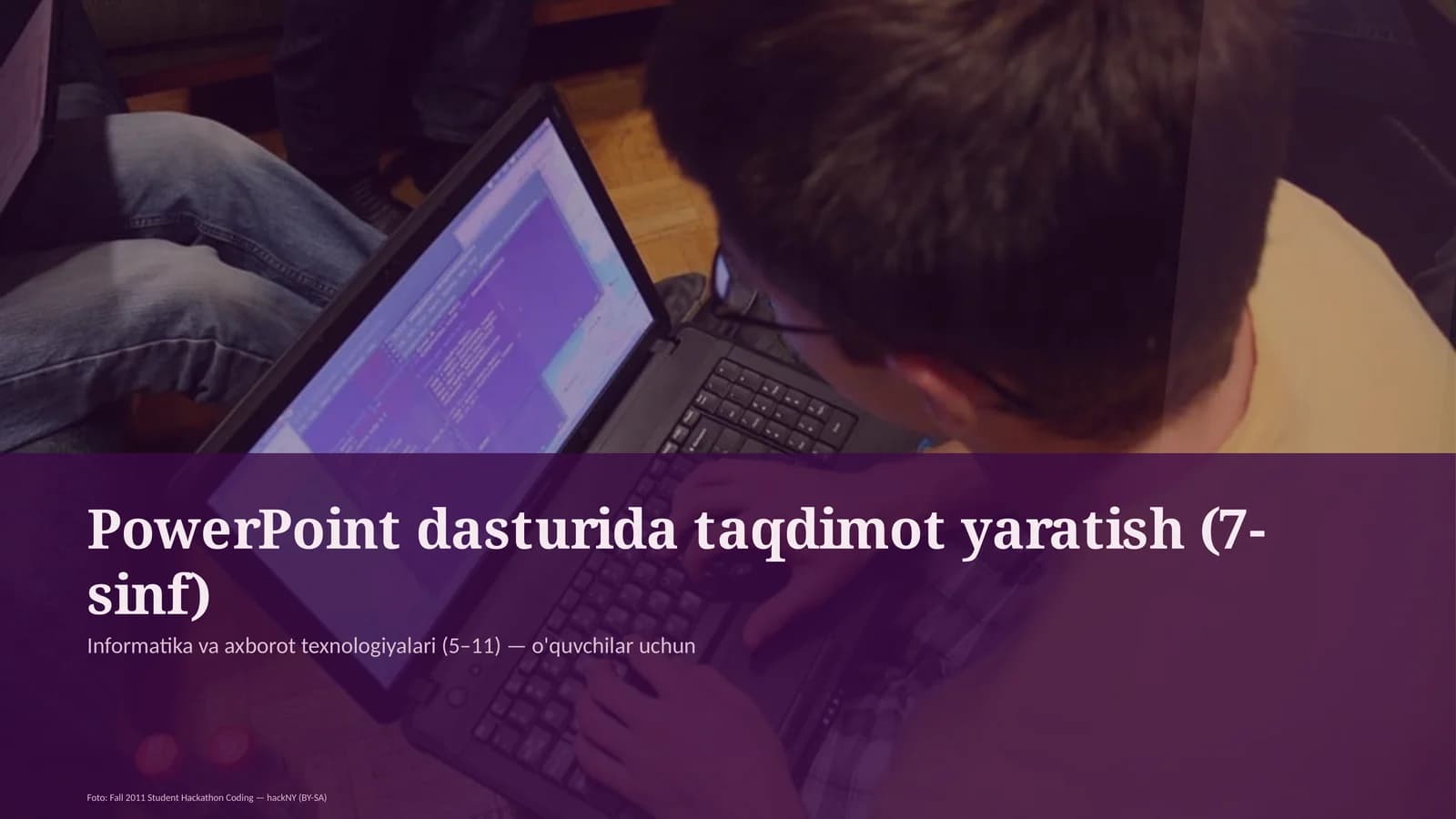 PowerPoint dasturida taqdimot yaratish (7-sinf)
