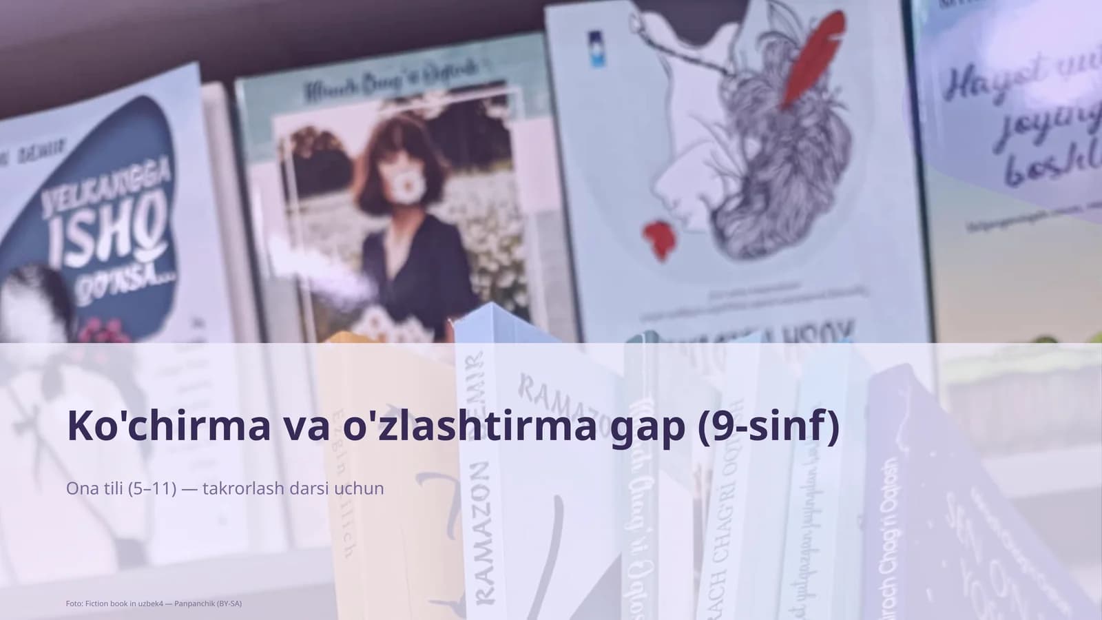 Ko'chirma va o'zlashtirma gap (9-sinf)