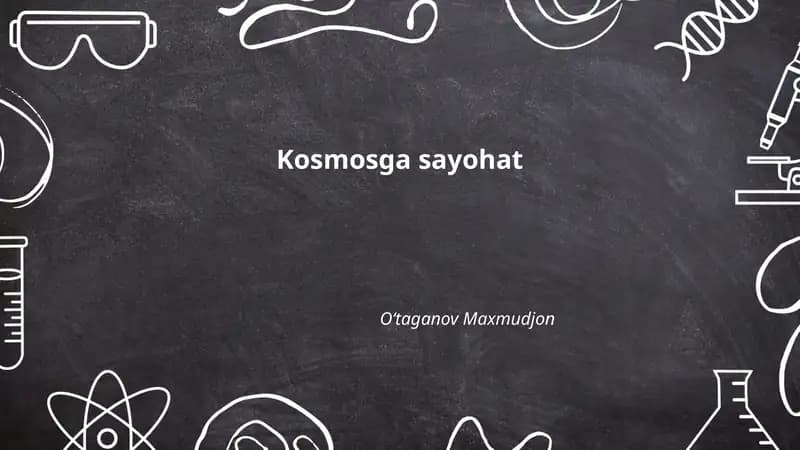 Kosmosga sayohat