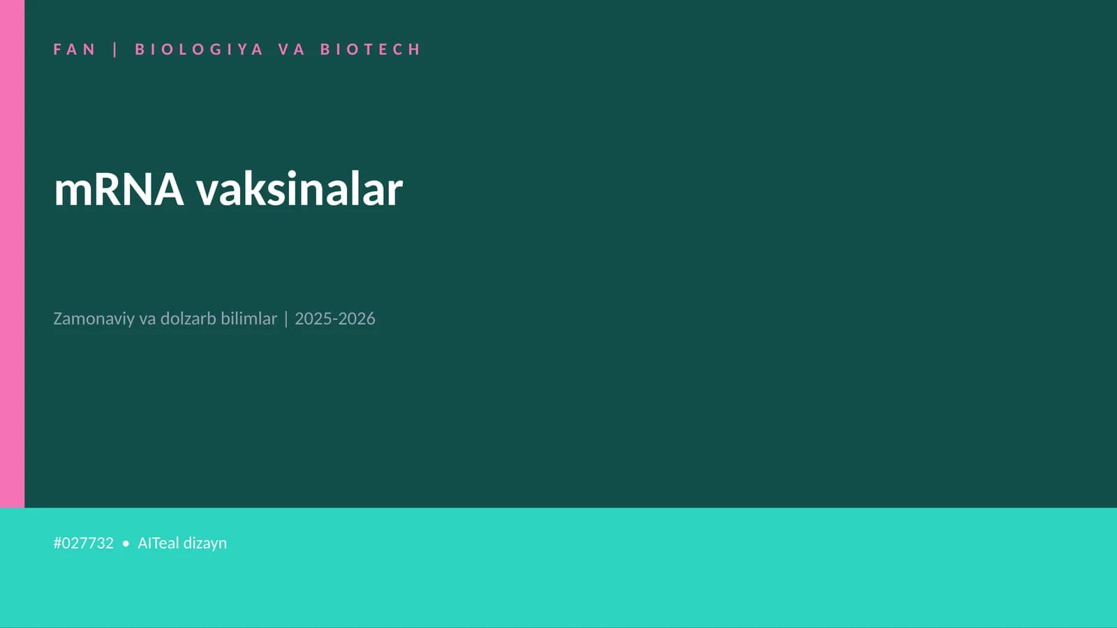 mRNA vaksinalar